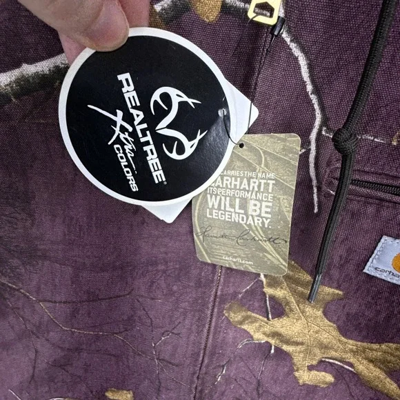 Carhartt Sierra Jacket Sherpa Womens Medium 102309 546 RealTree Camo Purple NWT - Picture 16 of 16